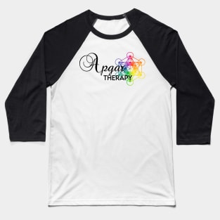 Apgar Therapy RAINBOW & BLK Baseball T-Shirt